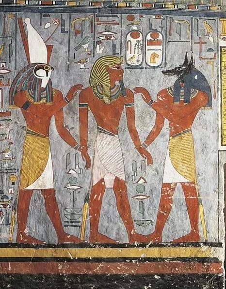 埃及胡维古墓中的壁画