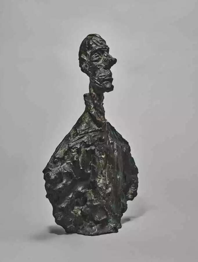 阿尔伯托・贾柯梅蒂 (ALBERTO GIACOMETTI)，《迪亚哥（大鼻子半身像）》，约1959–60年作，估价3,500,000-4,500,000美元