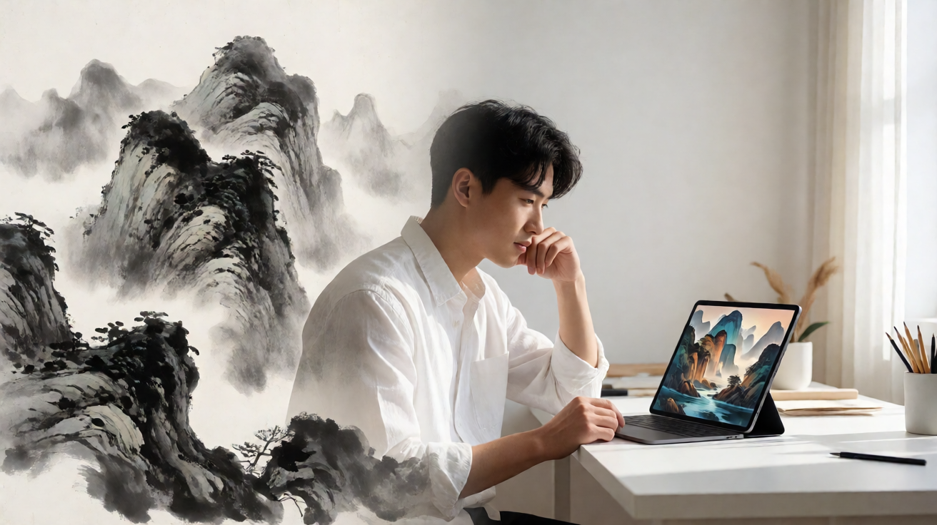 《水墨对话:当代青年艺术家对传统山水画的创新