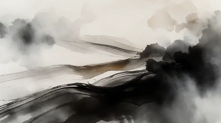 水墨留白