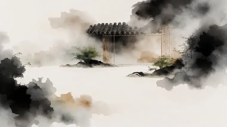 水墨留白
