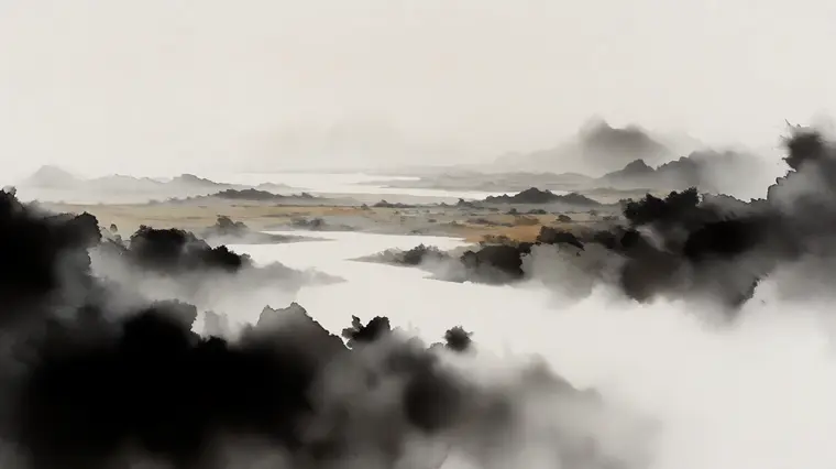 水墨留白