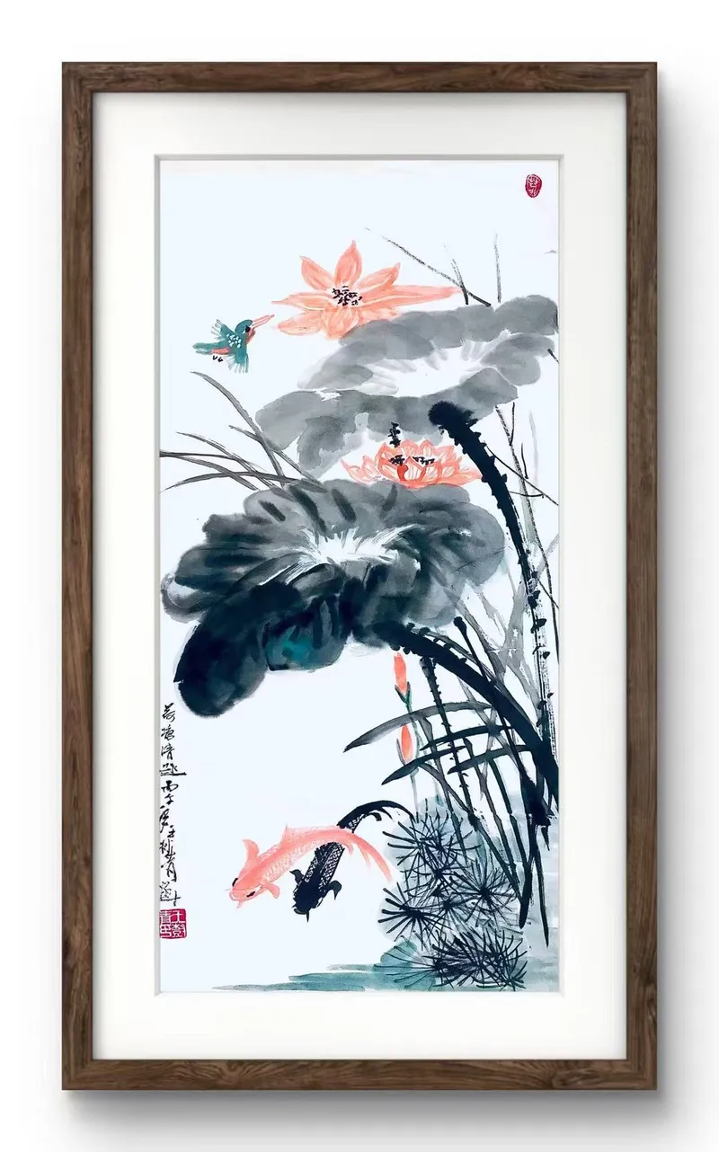 《荷塘清趣图》 王树青 作